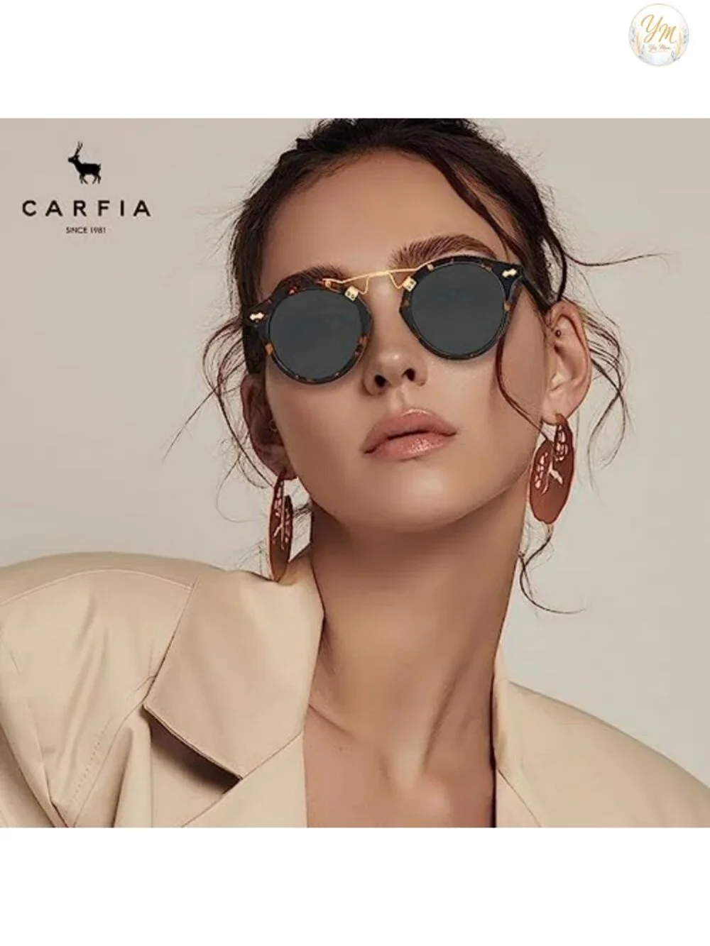 Vintage Retro Polarized Acetate Sunglasses